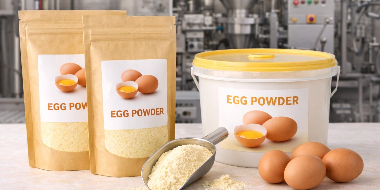 Shelf-stable egg powder for industrial food production