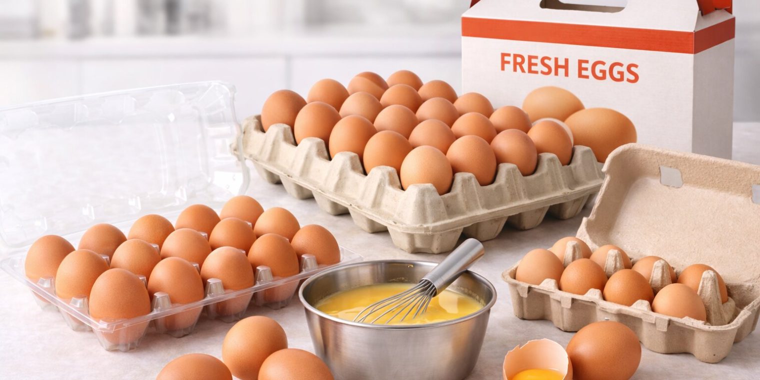 Fresh chicken eggs for retail, horeca and food manufacturers